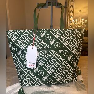 Lacoste X Netflix Large Tote Bag